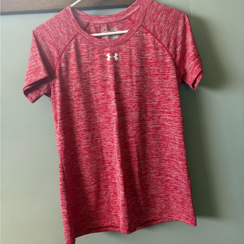 Under Armour Pink Fitted Short Sleeve Tee